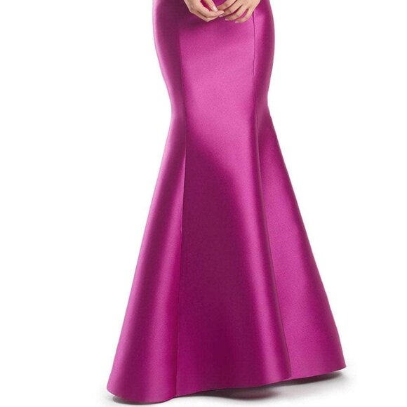 NWT Alexander by Daymor 1991S24 3D Floral Applique Evening Dress Fuchsia Size 6 - Picture 2 of 6